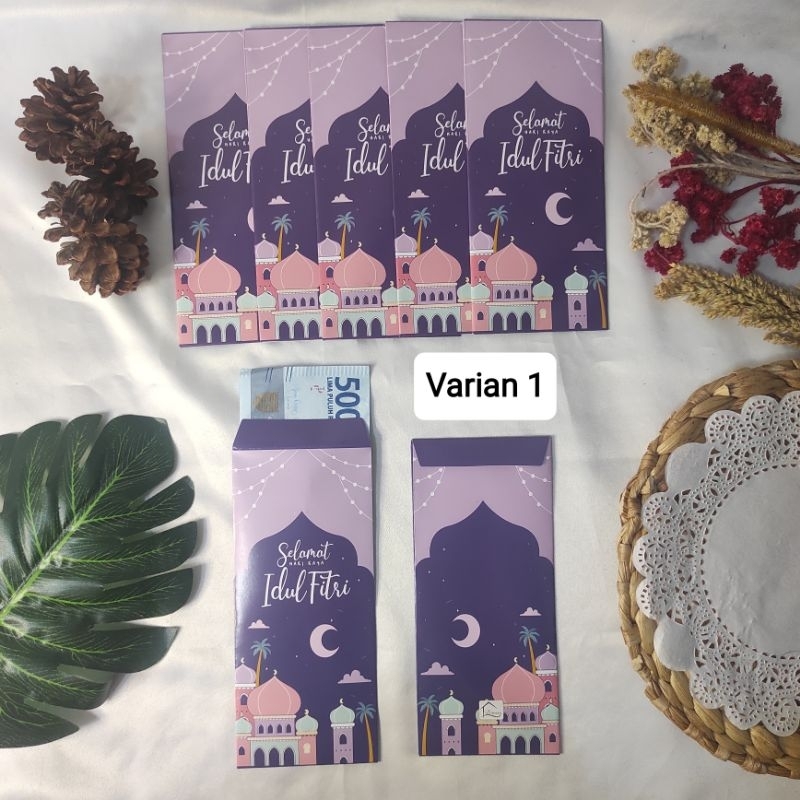 

Amplop angpau thr idul fitri size besar jumbo panjang isi 10 pcs