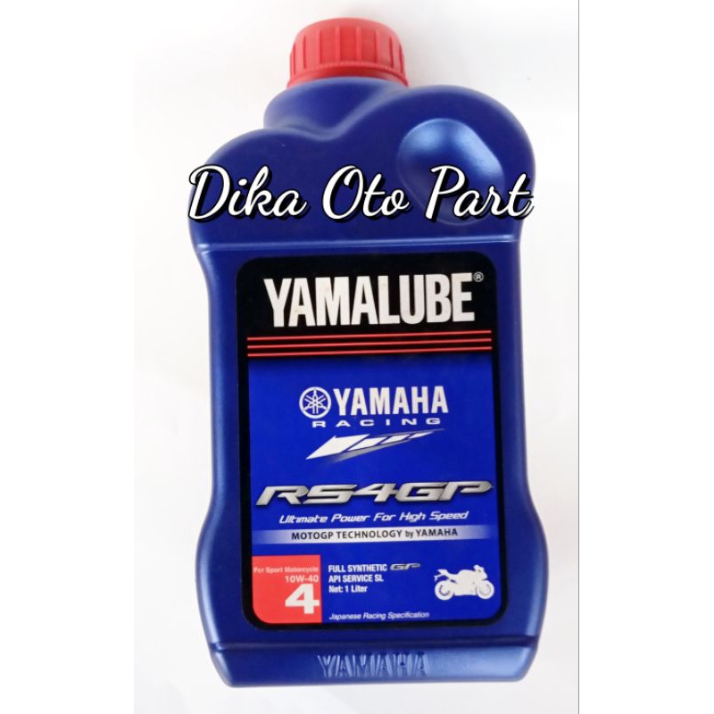 Oli Mesin Engine Oil Yamalube RS4GP Full Syntethic SAE 10W-40 API Service SL 1 Liter 1000ml Original