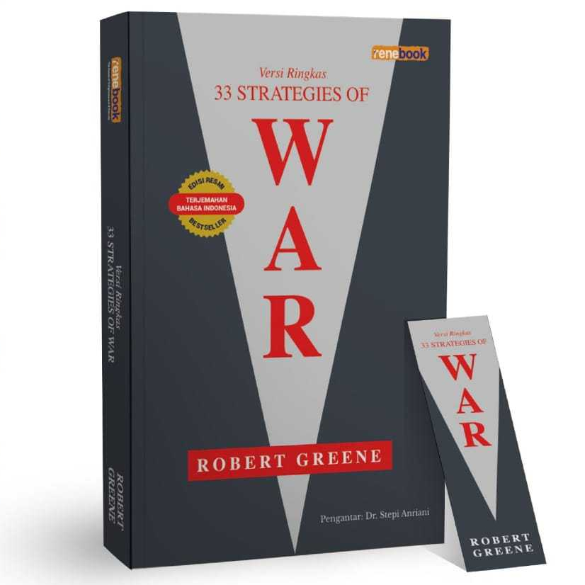 Buku Terjemahan Self Improvement Versi Ringkas 33 Strategies of War Robert Greene - Renebook