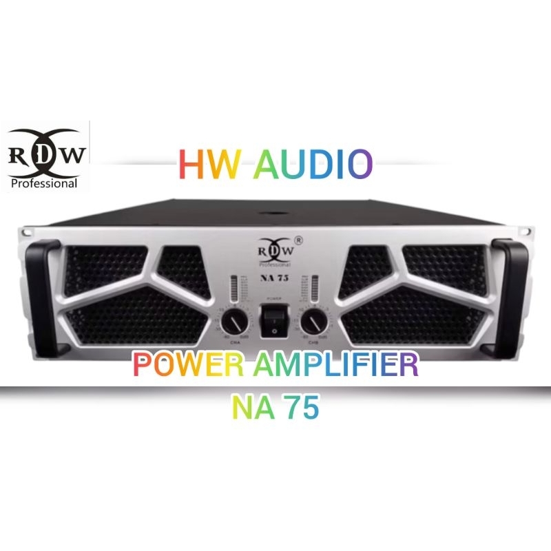 POWER AMPLIFIER RDW NA 75 / 2 CHANNEL NEW HYBRID CLASS TD