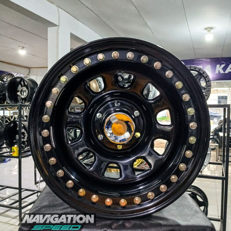 Velg Hsr Ring 15 Lebar 10 Lobang 6x139,7 Mobil Hilux Starad Triton Fortuner Pajero