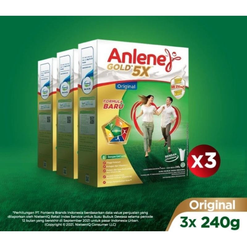 

Anlene Gold 5x Susu Bubuk Dewasa 240g x 3pcs