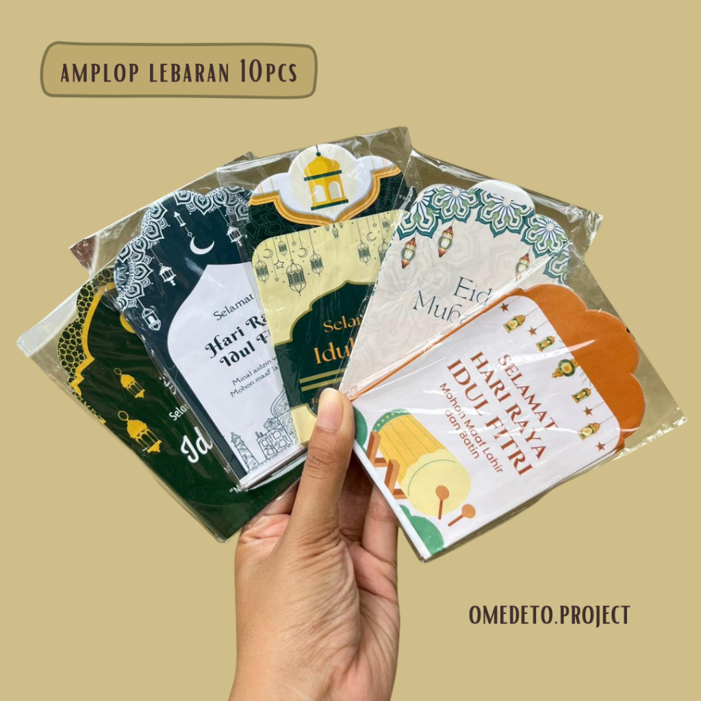 

Amplop Lebaran Idul Fitri Size Medium | Amplop Lebaran Viral 2025 | Angpau Lebaran Isi 10pcs