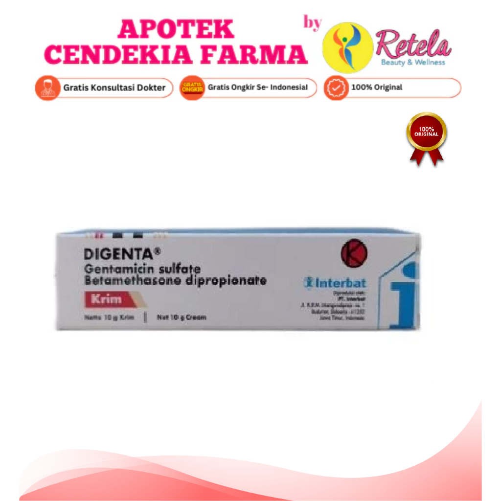 DIGENTA CREAM 10GR / GENTAMYCIN SALEP KULIT