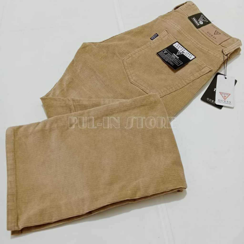Celana Panjang Kodorai Pria/Celana Corduroy Pria Import Original/Celana Kodorai Cowok/Kodorai Krem