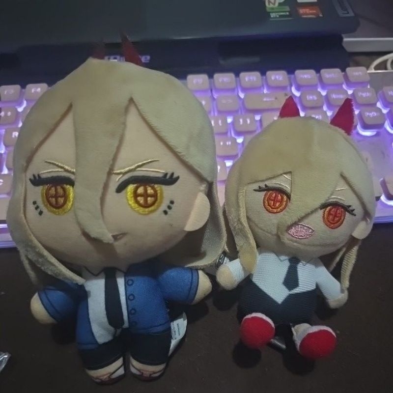 chainsaw man power tomonui potekoro keychain mascot mini nuigurumi