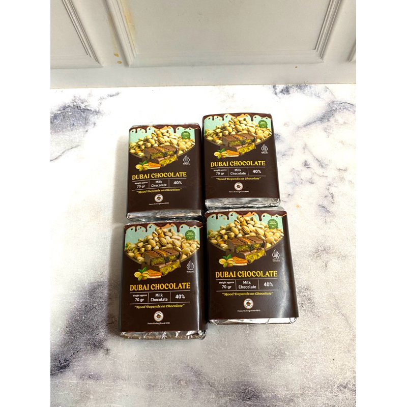 

[premium] coklat dubai 70gram kunafa danube dan postachio asli