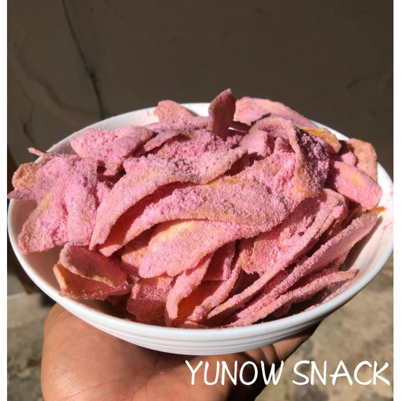 

KERIPIK PISANG RASA STRAWBERRY NIKMAT 250 gram