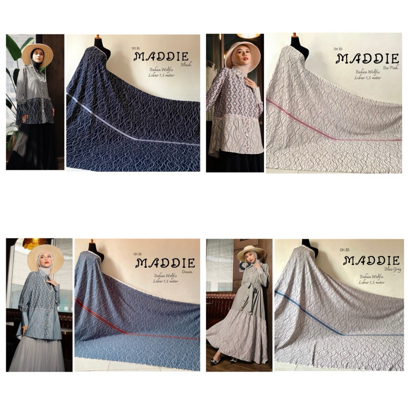 Kain Ori Zaskia Sungkar Motif Maddie Bahan Wolfis