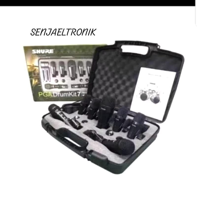 Shure PGA DRUM KIT 7 Mic Drum Set 7pcs Original with cables hh