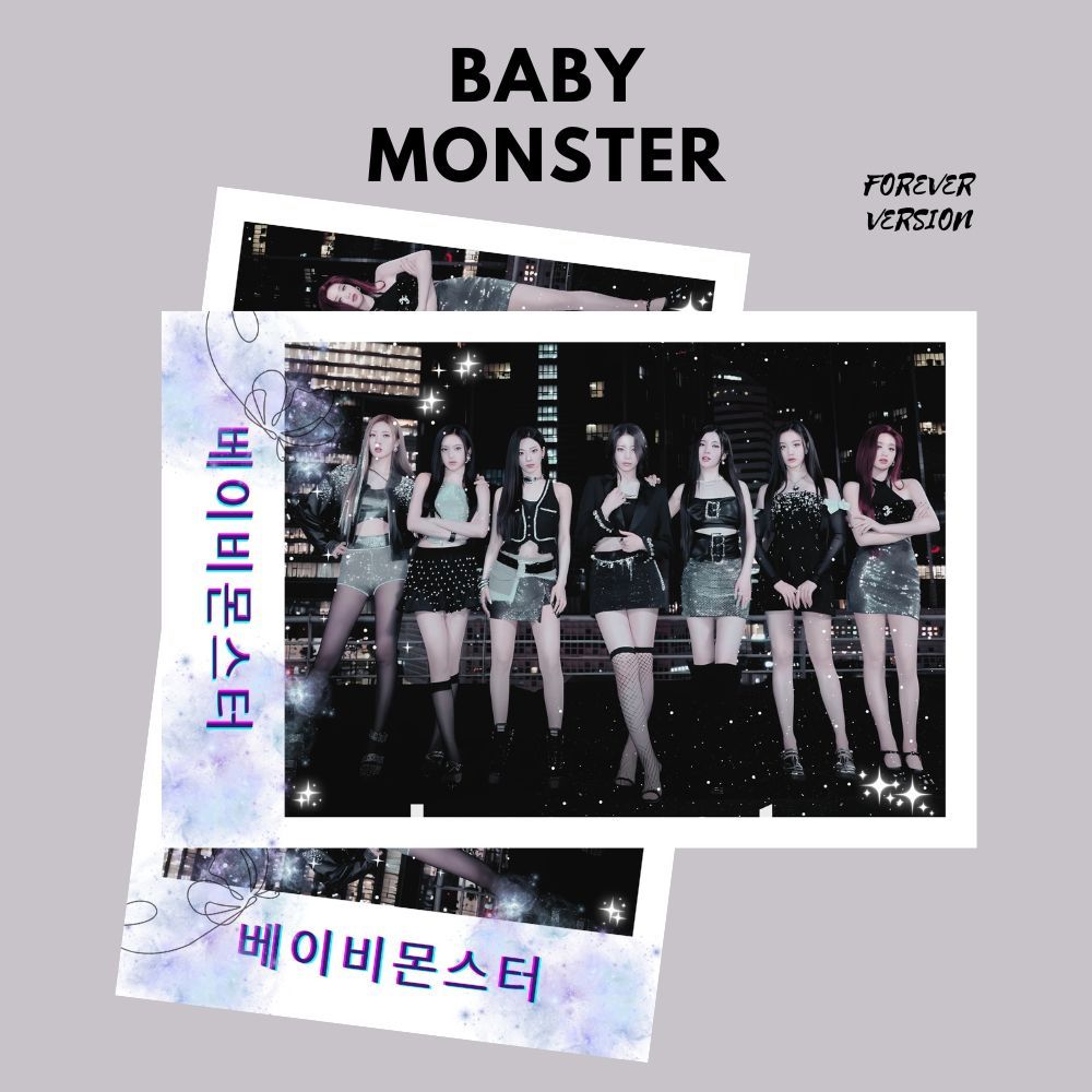 POLAROID BABY MONSTER FOREVER 1SISI (HARGA 1 PCS + LAMINASI 2 SISI) BITNA BABYMONSTER PHOTOCARD JPOP