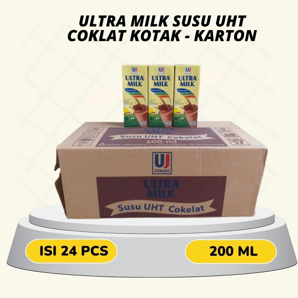 

ULTRA MILK Susu UHT Coklat 200 ml - KARTON