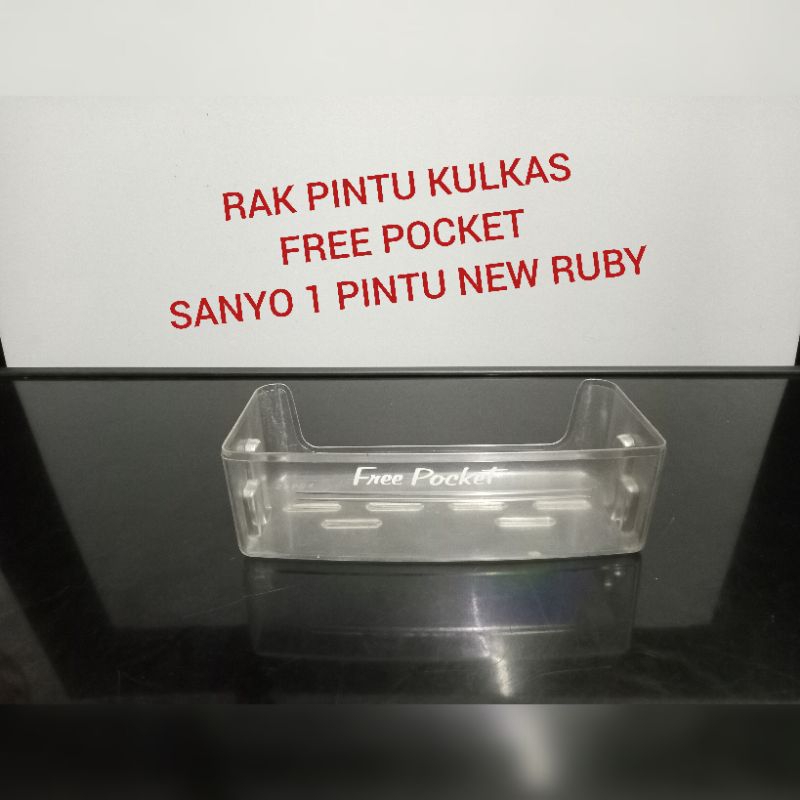 RAK PINTU KULKAS FREE POCKET.KULKAS SANYO 1 PINTU NEW RUBY.SECOND ORIGINAL