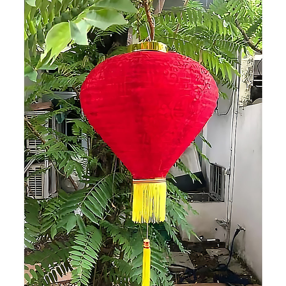 2PCS LAMPION KAIN DIAMOND LAMPION BERIAN BLUDRU FUK IMLEK Lampion Gantung Imlek Lampion Kain Sutra