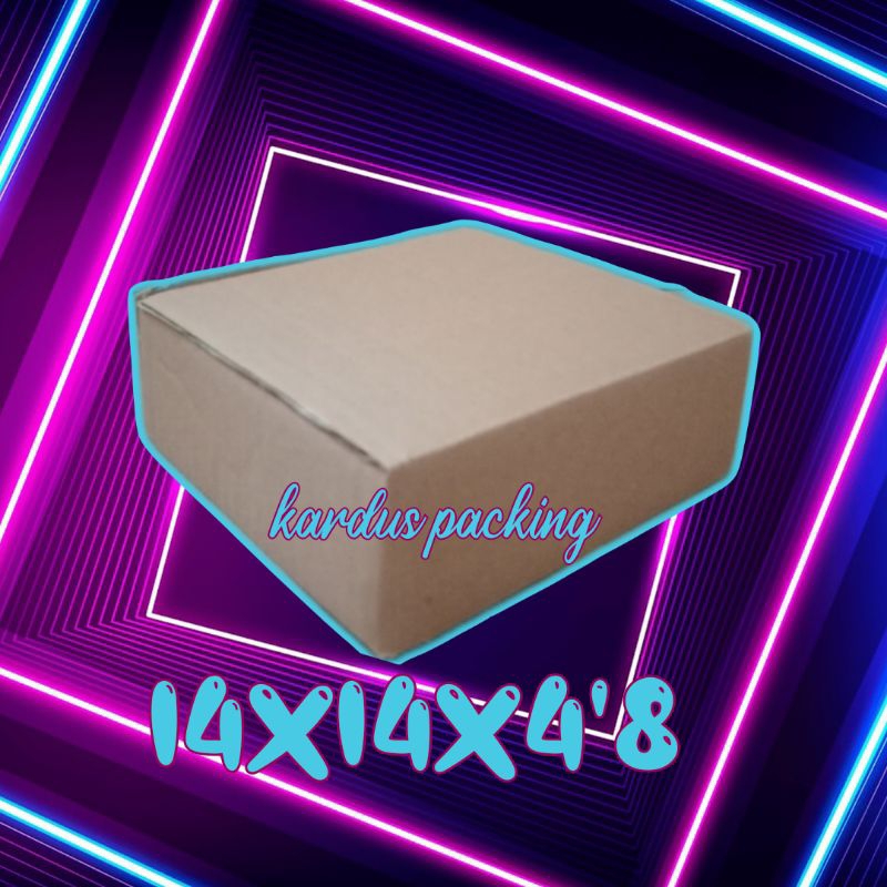 

kardus packing UK 14x14x4'8 kardus kecil kardus besar
