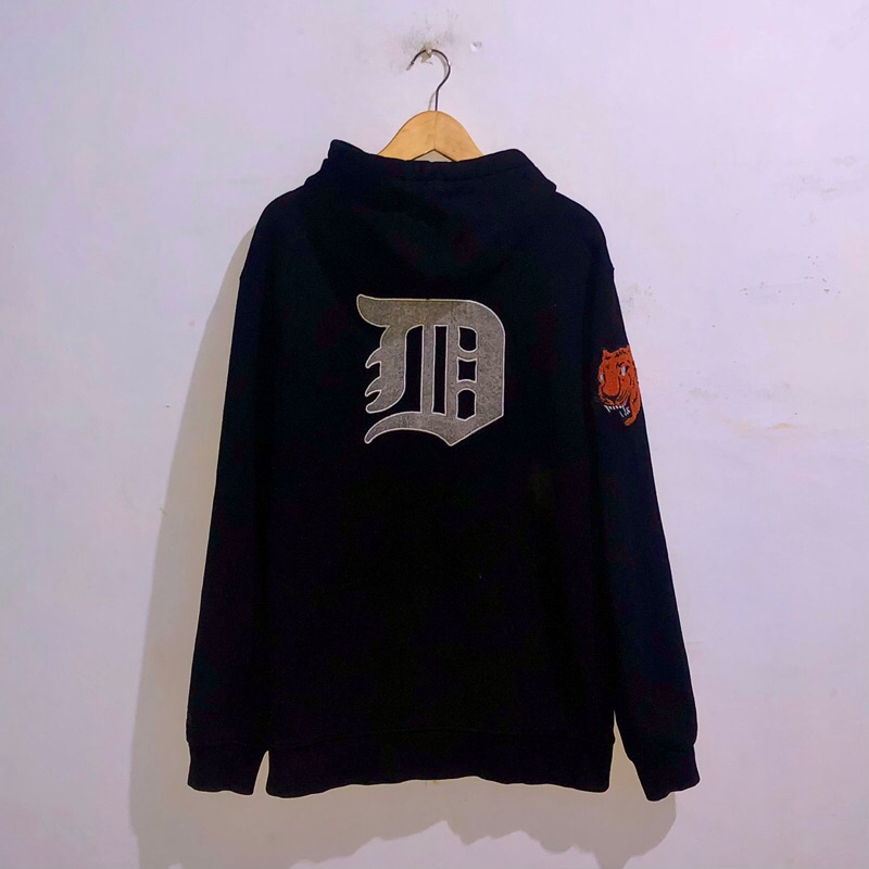 Hoodie New Era Detroit Full Bordir Second Original