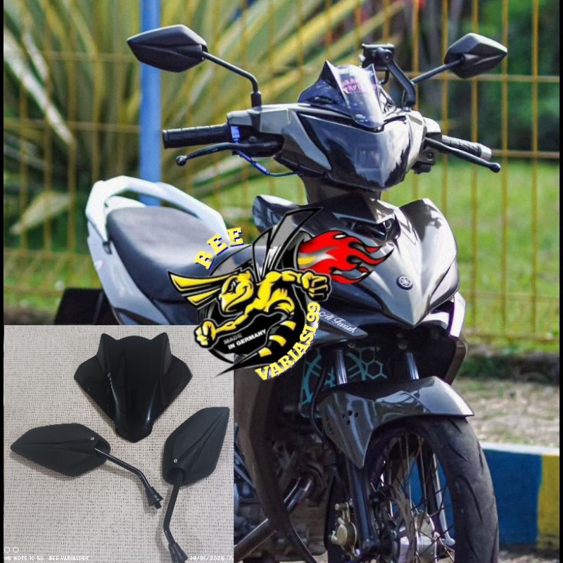 Visor Model Batman Plus Spion Standart Yamaha Jupiter MX New MX Old MX king Jupiter Z Motorcycle