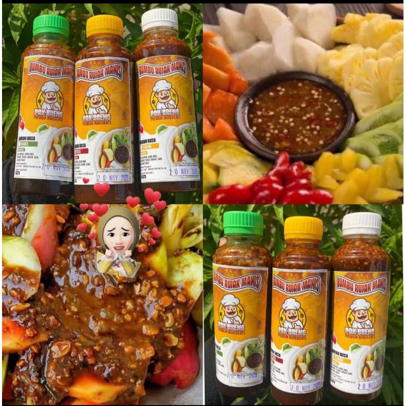 

sambal bumbu rujak pak breng pedas sedang manis