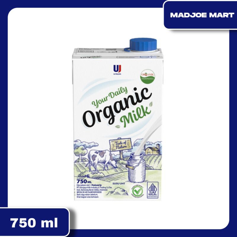 

Ultra Milk Susu UHT Organik Kotak 750 ml