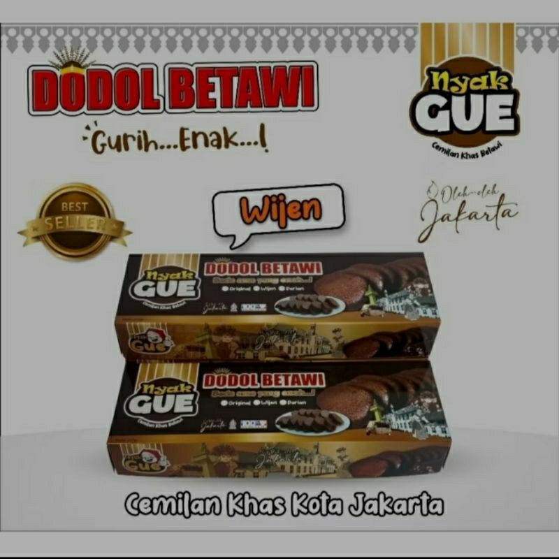 

dodol betawai by nyak gue original wijen durian