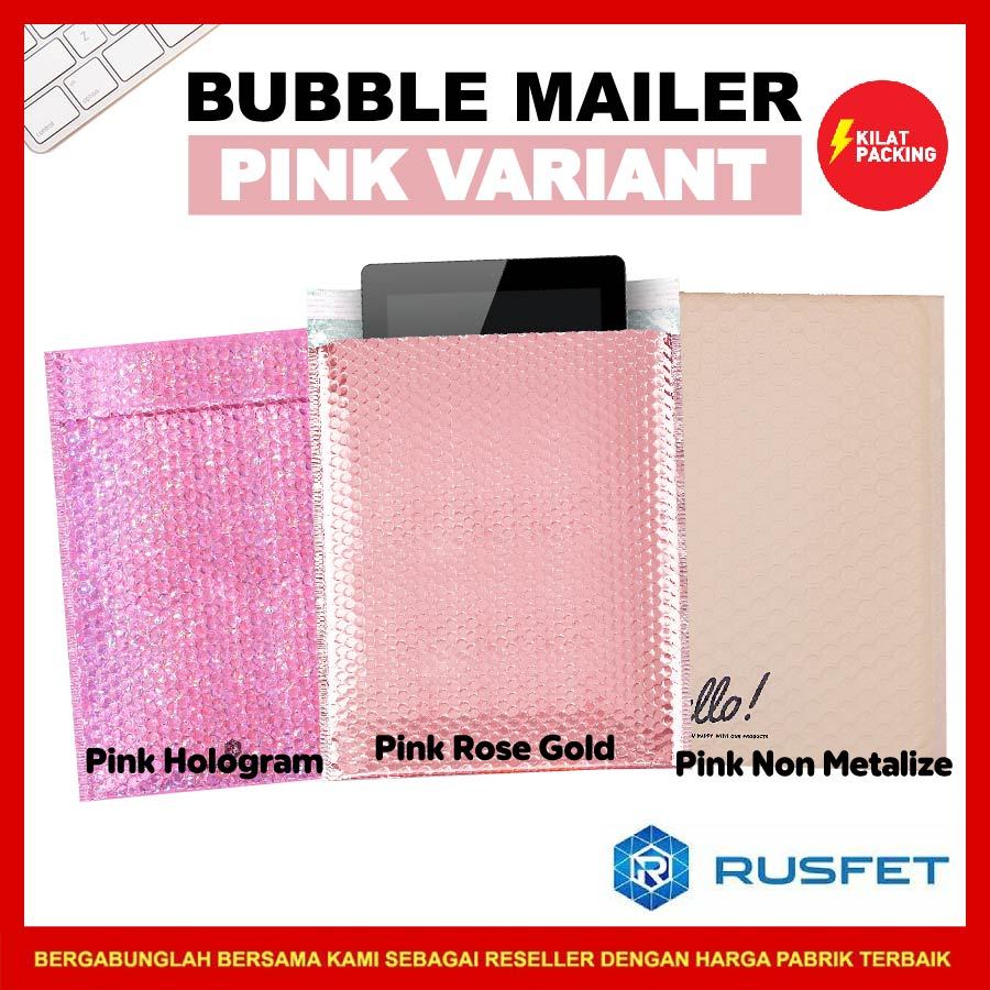 AMPLOP BUBBLE GROSIR - BUBBLE MAILER MURAH - SECURITY BAG - RUSFET AMPLOP BUBBLE - PINK