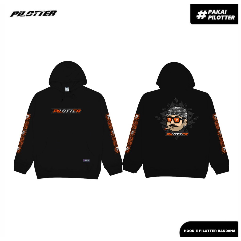 JAKET HOODIE BANDANA ORIGINAL FREE STIKER HOODIE BISA PAKAI COWOK DAN CEWEK