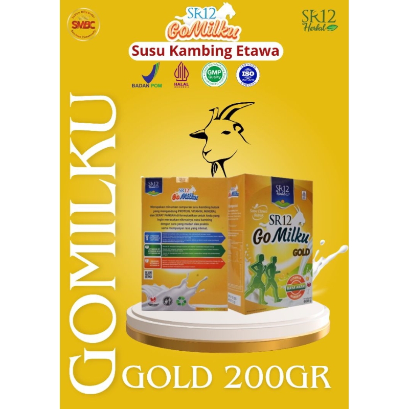 

Gomilku Gold SR12 (200g) Susu Kambing Etawa HALAL dan BPOM