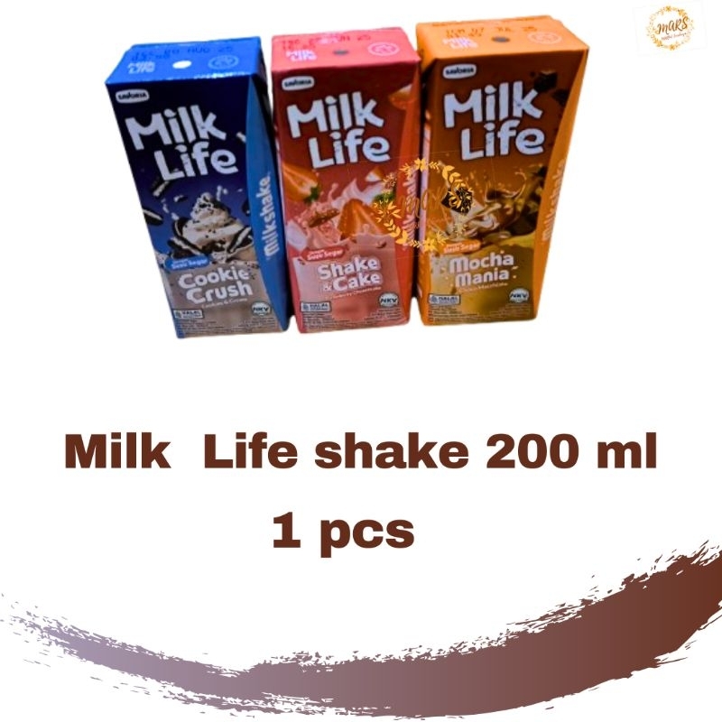 

Milk Life Shake 200 ml (Cookie crush, Shake&cake, mocha mania )