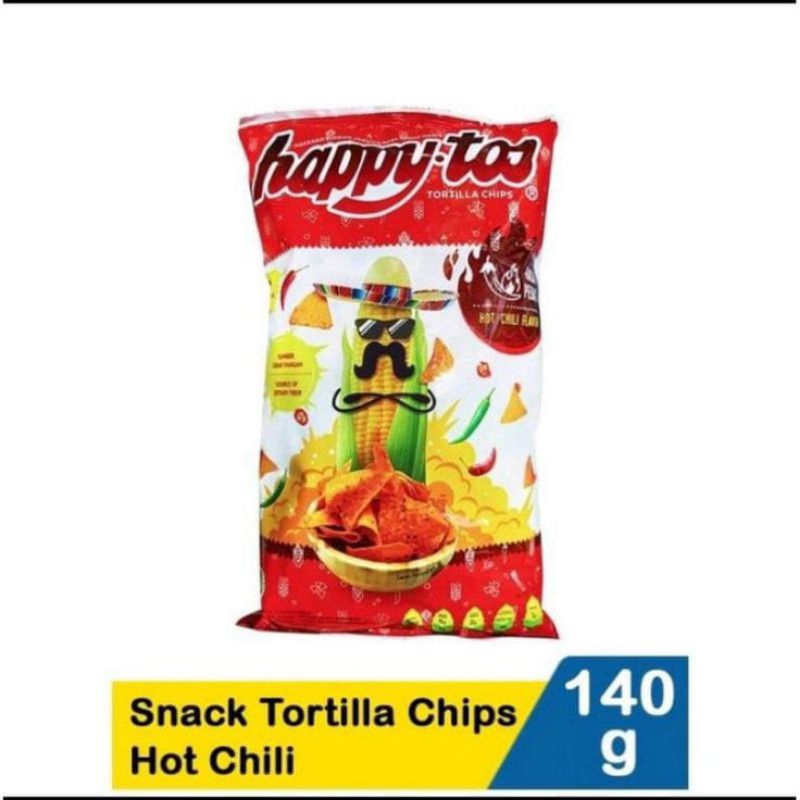 

Happy Tos Snack Tortilla Chips Hot chili 140g