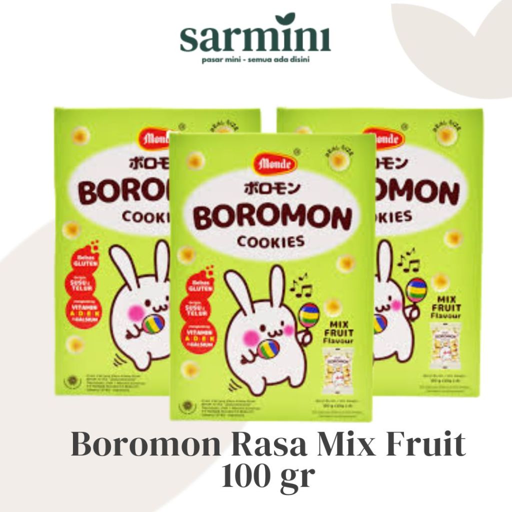 

Monde Boromon Cookies Mix Fruit 100 gr