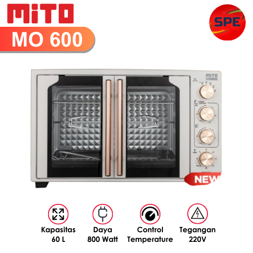 OVEN LISTRIK MITO KAPASITAS 60 LITER MO 600 / MO600 GARANSI RESMI (MEDAN)