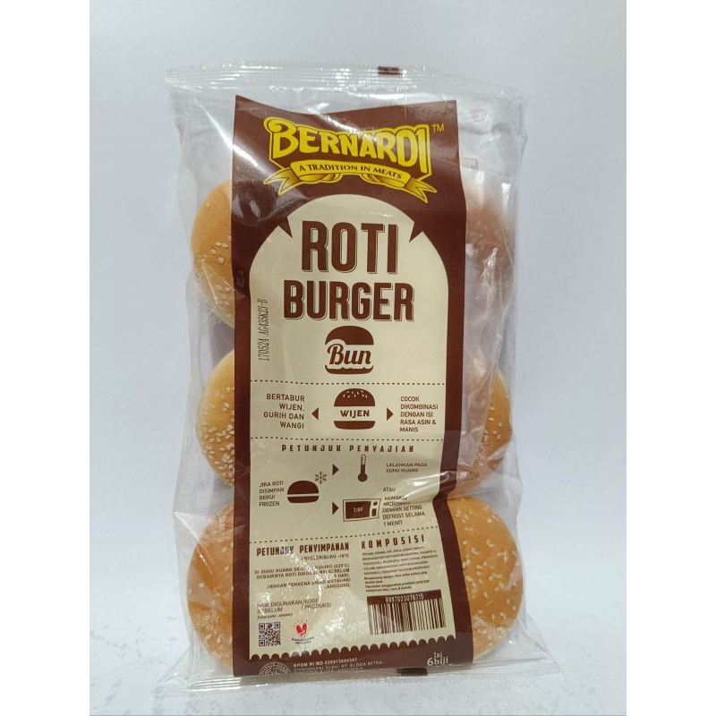 

Bernadi roti burger wijen isi 6 pcs