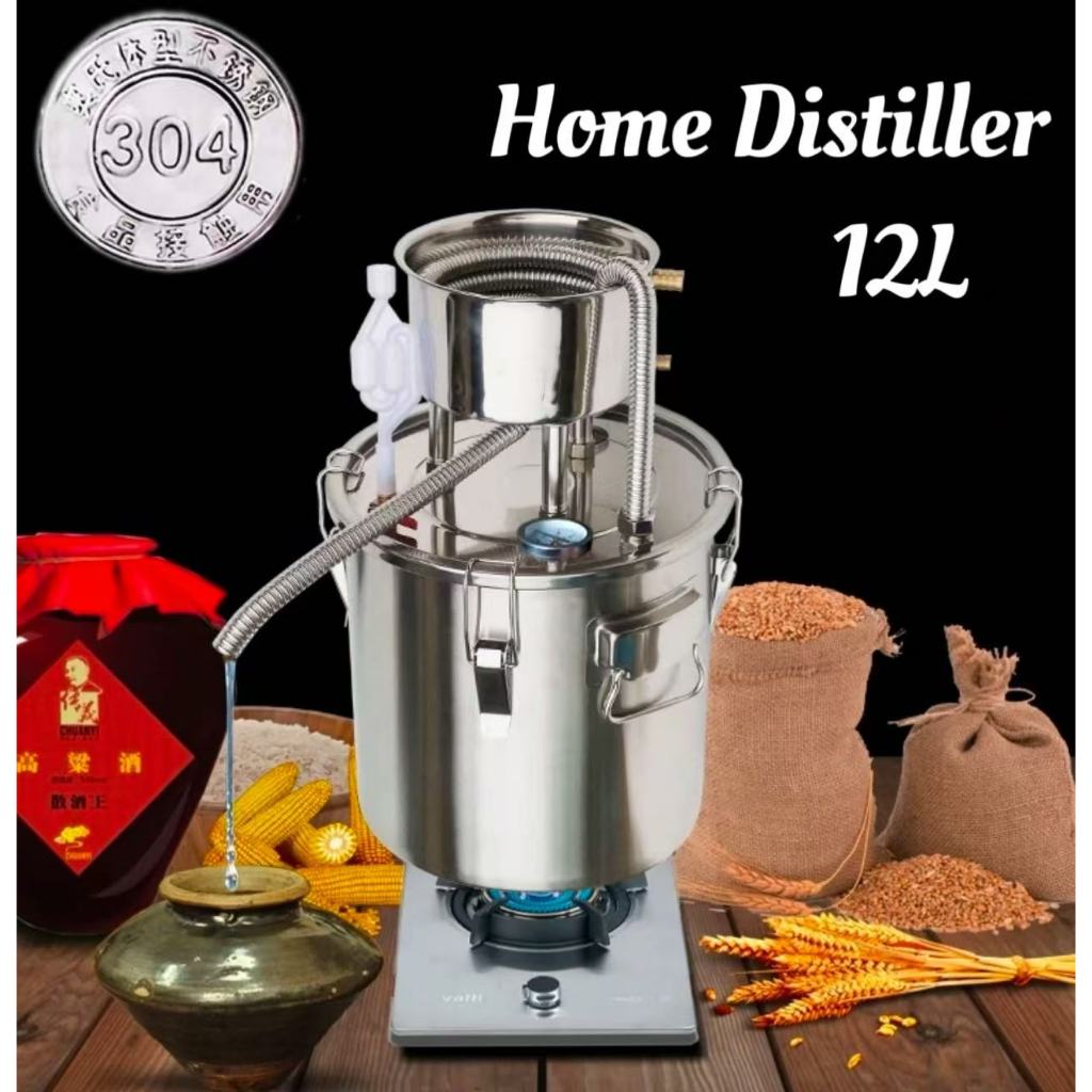 [COD]12L Home Distiller Alat Penyulingan Destilasi Alkohol Tahan Karat 304 Distiller Moonshine Alkoh
