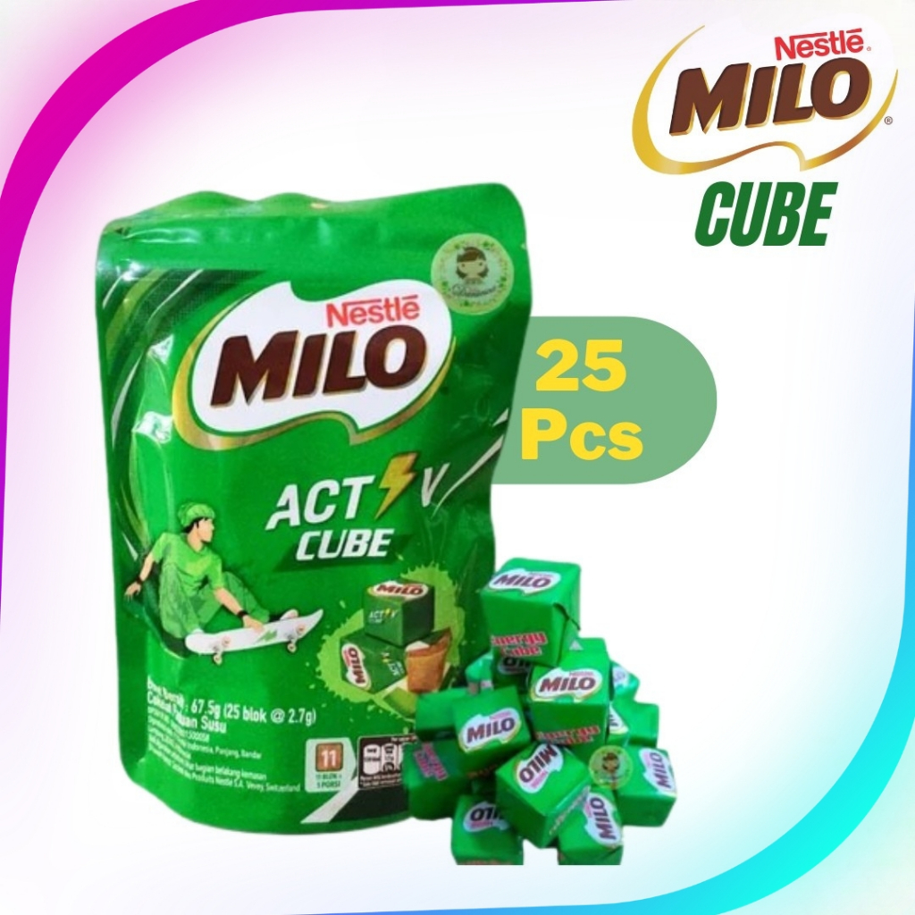 

Nestle Milo Act Cube Cokelat isi 25 Pcs