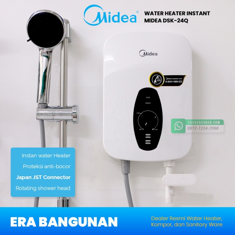 WATER HEATER LISTRIK MIDEA INSTAN / PEMANAS AIR MIDEA DSK 24 Q / DSK24Q