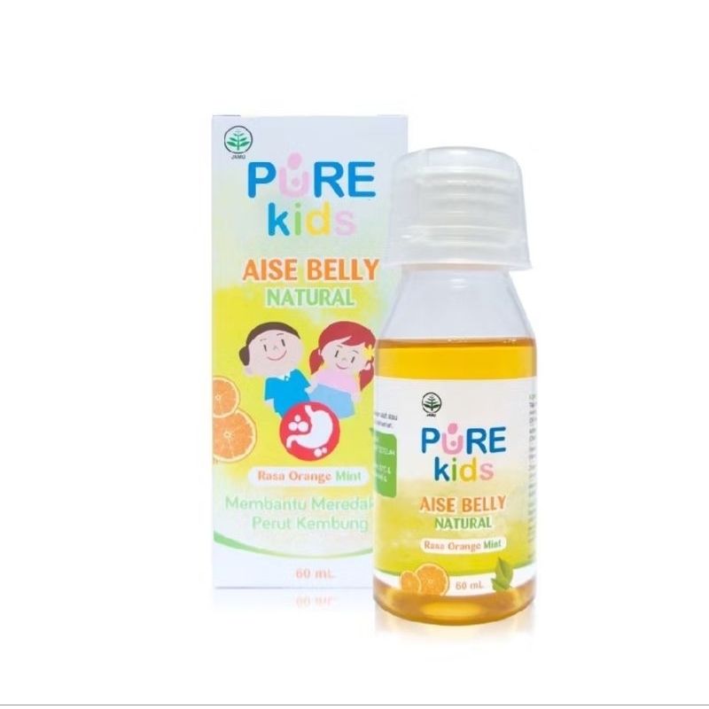 PUREKIDS AISE BELLY 60ml BOTTLE /sirup obat/sirup herbal/ sirup obat anak/obat kembung/