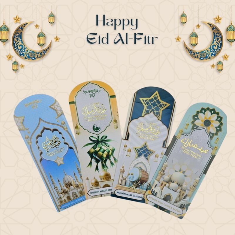 

Amplop lebaran angpau lebaran panjang Poli Embos Gold Premium isi 10 lembar