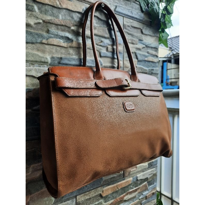 Totebag Cokelat BRICS - TAS PRELOVED BRANDED ORIGINAL