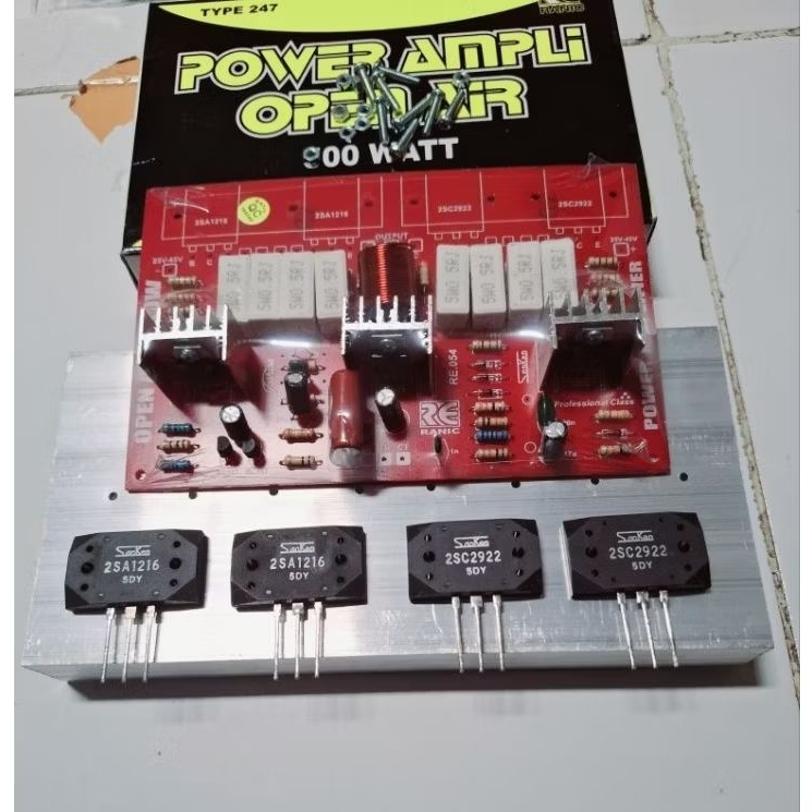 kit power Ampli 500 wat open air+pendingin+sanken 5DY 1216 2922