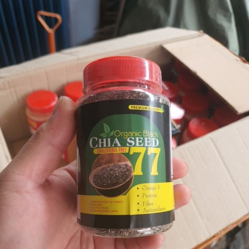 

CHIA SEED 77 ISI 200 GR ORGANIC BLACK