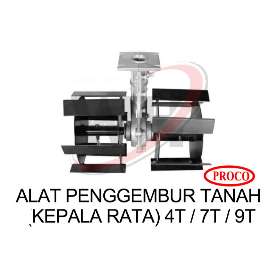 PROCO Alat Penggembur Tanah RATA Penyiang Gulma Weeding Gear Case Mini Tiller Cultivator Brush Cutte