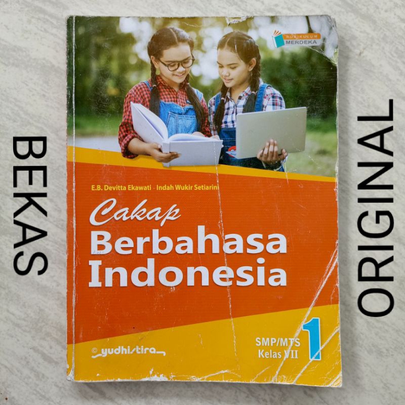 Buku Cakap Berbahasa Bahasa Indonesia Kelas 7 VII 1 I SMP MTS Penerbit Yudistira Yudhistira Kurikulu