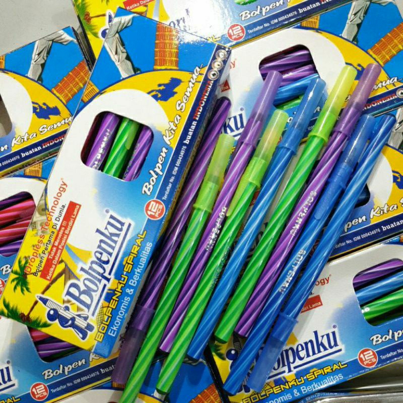 

pen bolpenku pen murah pulpen lilin 12pcs