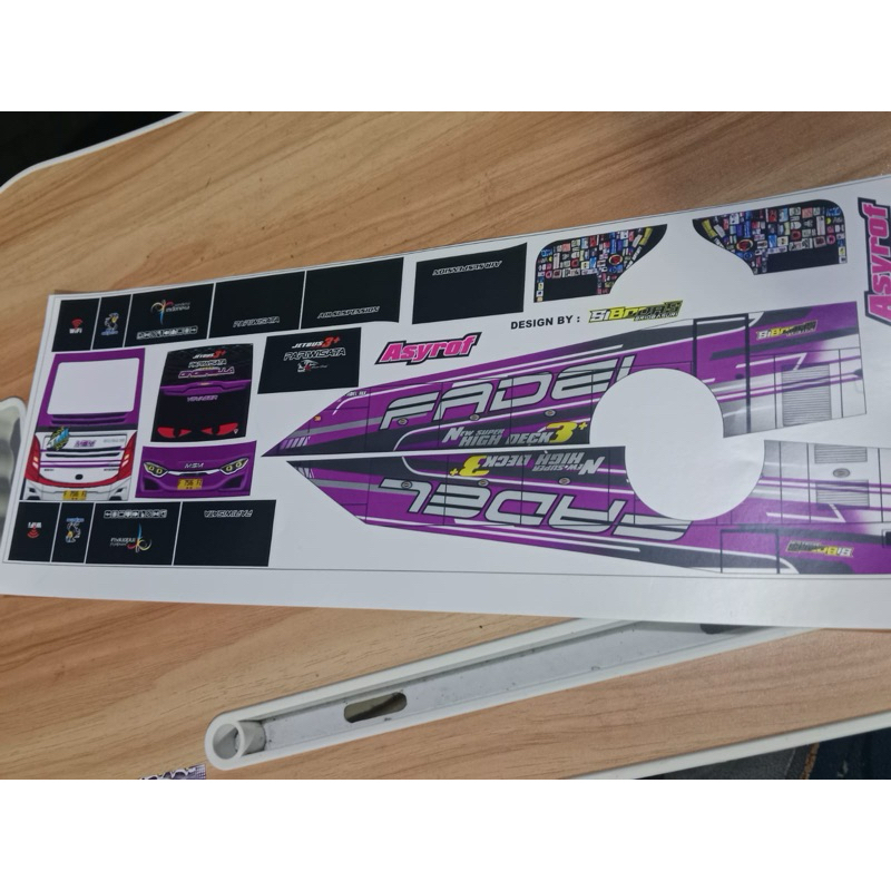 livery bus miniatur Cinderella
