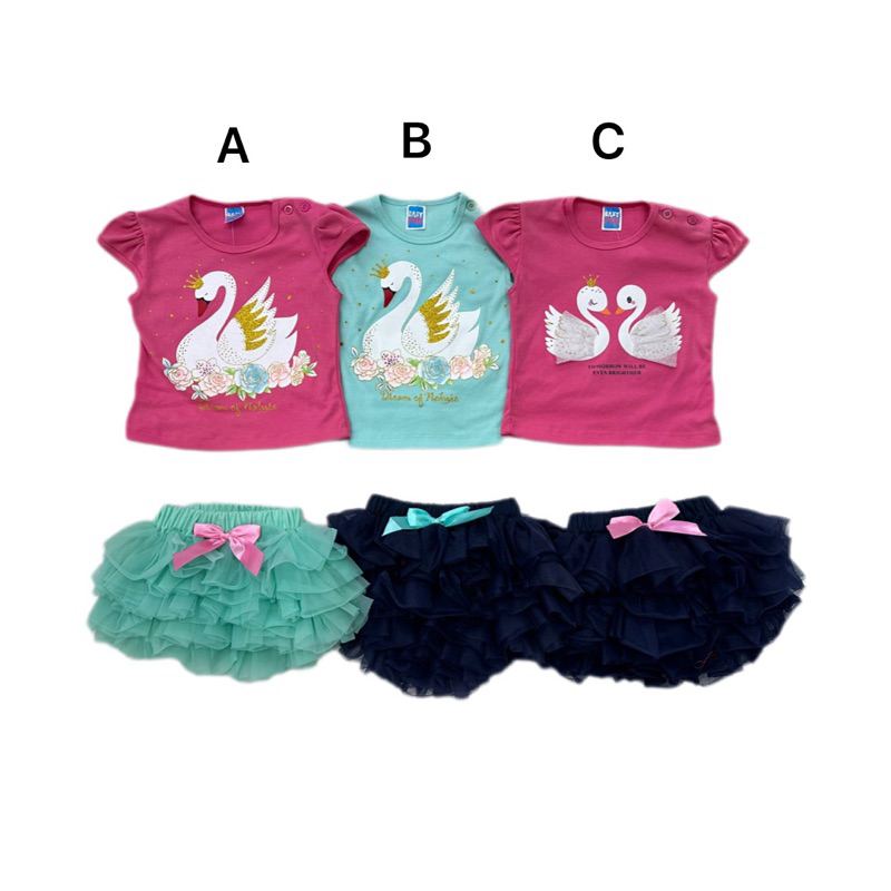 Setelan anak kaos celana jeans baju impor setelan bayi perempuan setelan anak perempuan 1 2 tahun ba