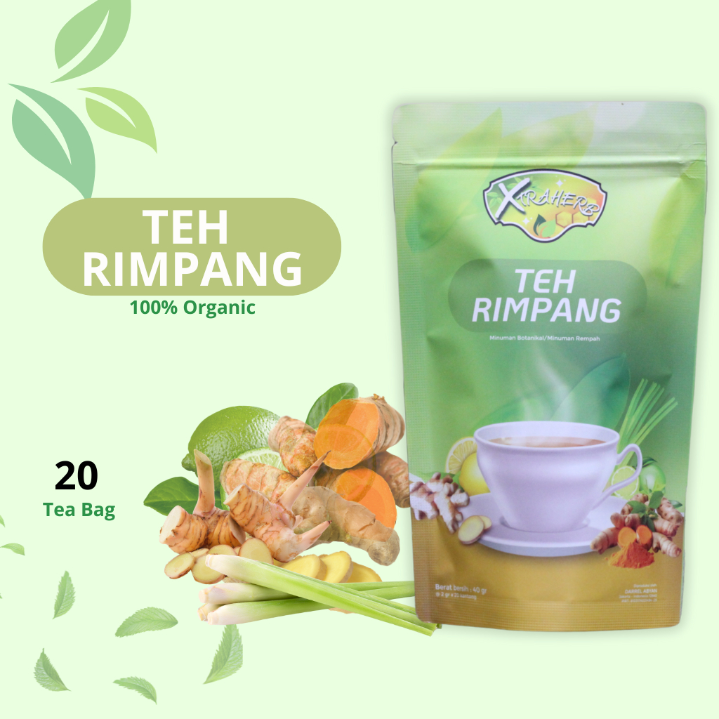 

Teh Rimpang isi 20 bag 100% alami
