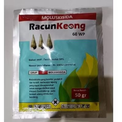 MOLUSKISIDA RACUN KEONG 60WP 50 GR RACUN KEONG SAWAH