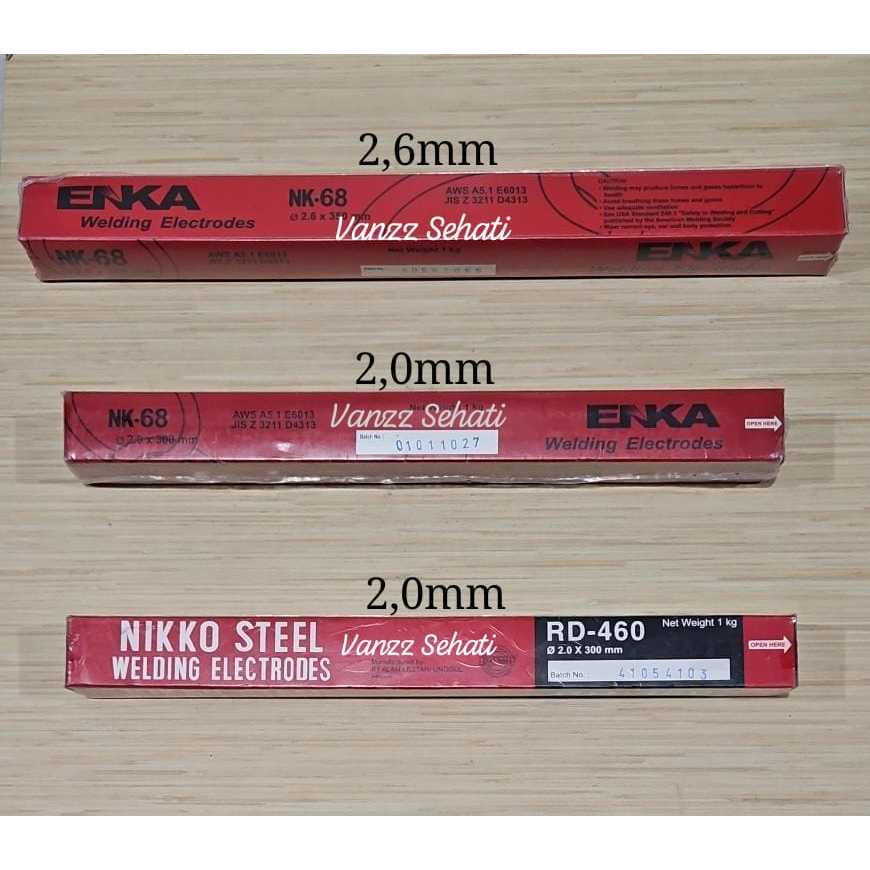 (1 KG) Kawat Las Besi / Kawat Las Listrik Ukuran 2,0mm Dan 2,6mm