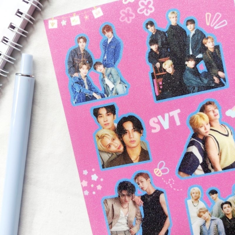 

SEVENTEEN STICKER GLITTER DECORATION A6