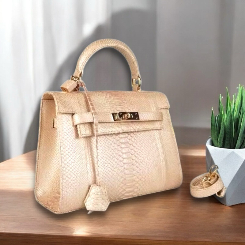 Tas Kulit Ular Piton Asli Wanita PANINTA KELLY PHYTON BAG